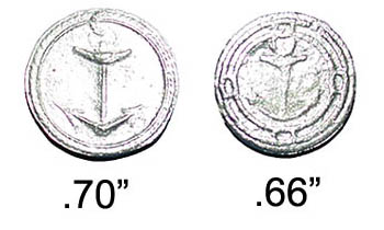 Continental Navy or Marine Buttons